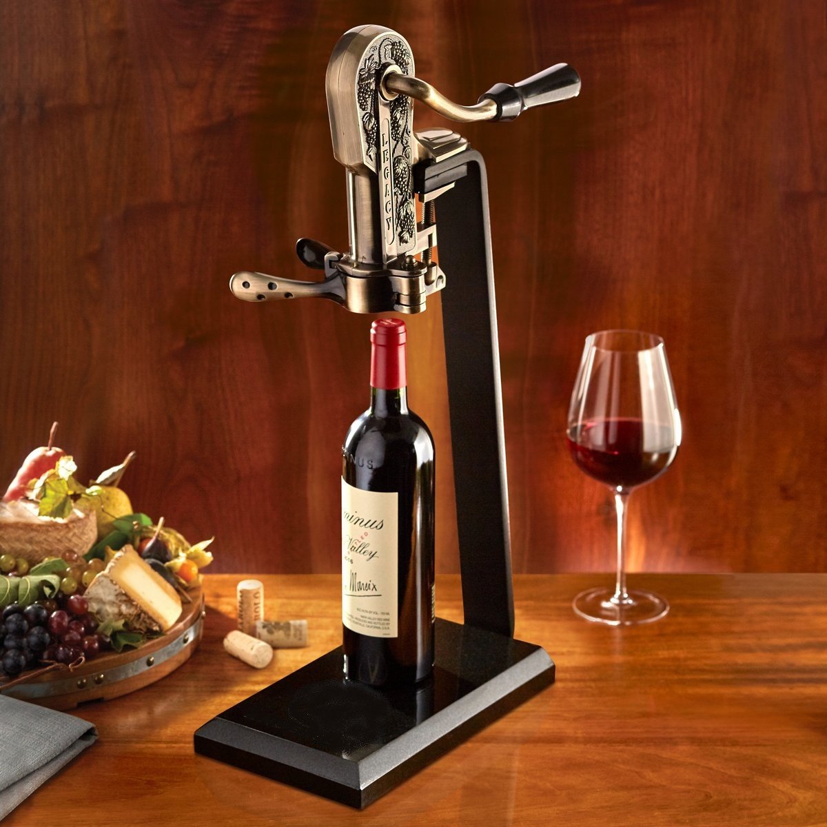 Legacy Corkscrew with Black Marble Stand and Handle